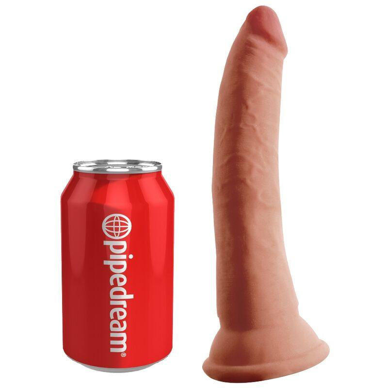 KING COCK - PLUS DILDO 3D TRIPLA DENSIDADE 18 CM