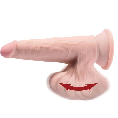 KING COCK - PLUS 3D DILDO SWINGING BALLS 15.2 CM NATURAL - Sensuana.es