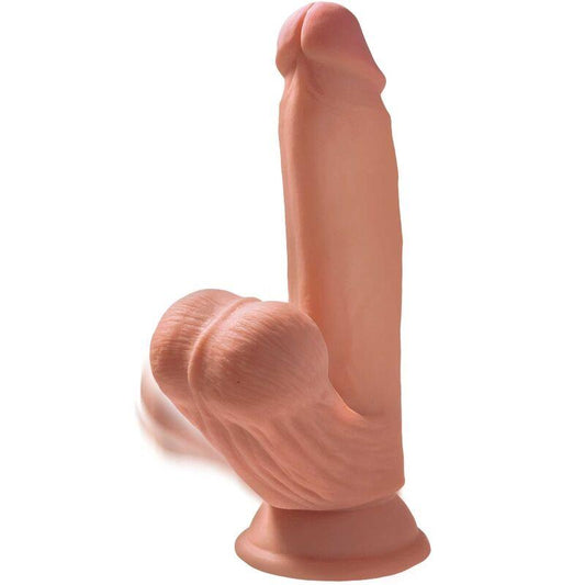 KING COCK - PLUS 3D DILDO SWINGING BALLS 15.2 CM - Sensuana.es