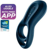 SATISFYER - EPIC DUO ANEL VIBRANTE APP AZUL