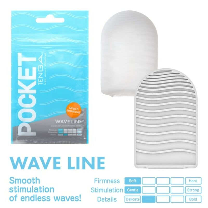 TENGA - WAVE LINE MASTURBADOR POCKET - Sensuana.es