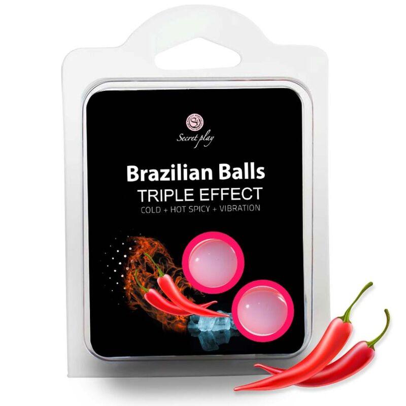 SECRETPLAY - SET 2 BRAZILIAN BALLS TRIPLE EFECTO - Sensuana.es