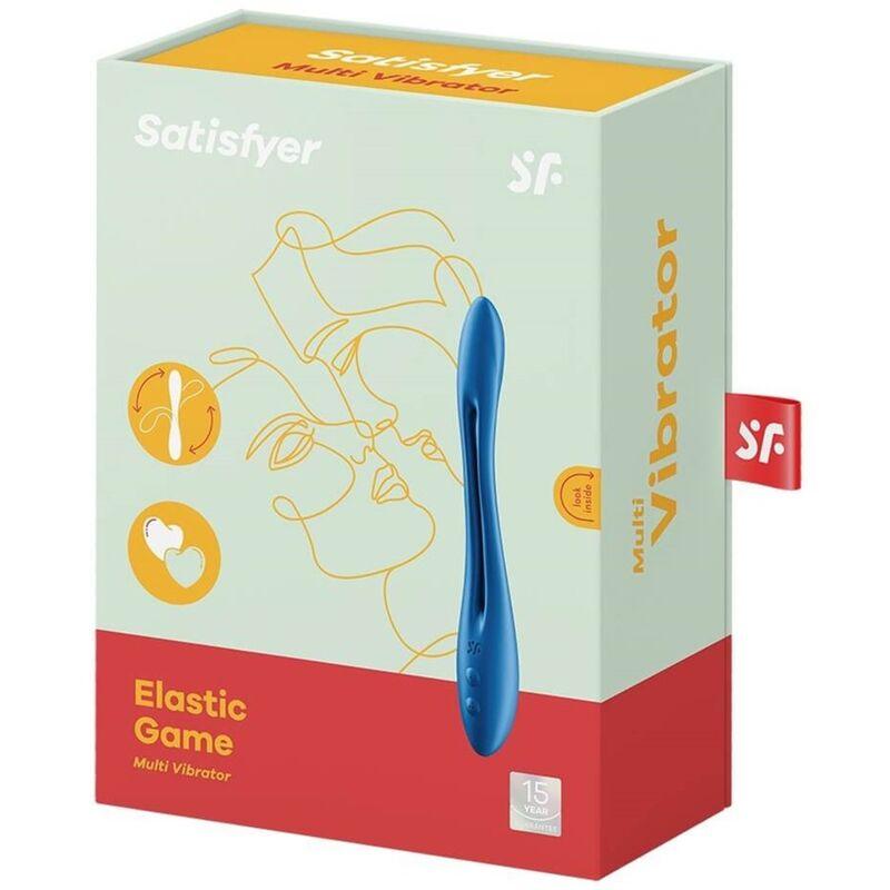 SATISFYER - ELASTIC GAME MULTI VIBRATOR BLUE