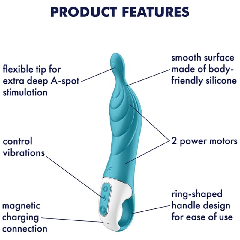 SATISFYER - AMAZING 2 TURQUOISE POINT VIBRATOR