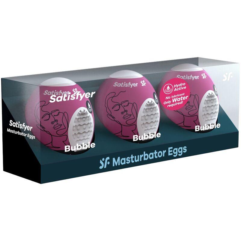 SATISFYER - 3 OVOS BOLHA MASTURBADOR