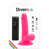 DIVERSIA - DILDO FLEXÍVEL COM VIBRAÇÃO ROSA 17 CM -O- 3,3 CM