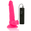 DIVERSIA - DILDO FLEXIBLE CON VIBRACIÓN ROSA 18 CM -O- 4 CM - Sensuana.es