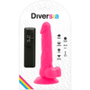 DIVERSIA - DILDO FLEXIBLE CON VIBRACIÓN ROSA 18 CM -O- 4 CM - Sensuana.es