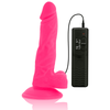 DIVERSIA - DILDO FLEXIBLE CON VIBRACIÓN ROSA 18 CM -O- 4 CM - Sensuana.es