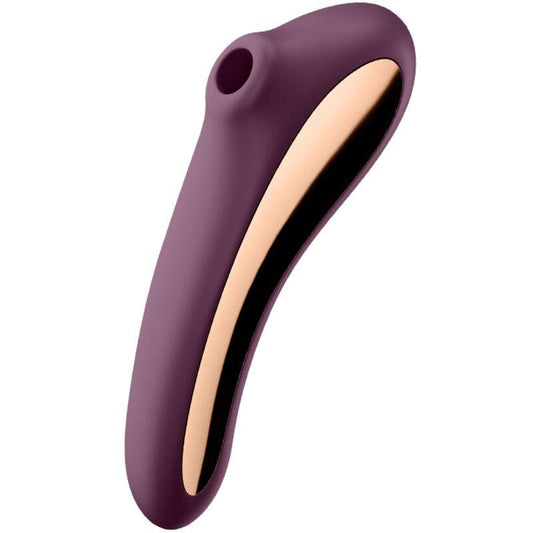 SATISFYER - DUAL KISS ESTIMULADOR CLITORIS PURPURA - Sensuana.es