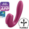 SATISFYER - ESTIMULADOR E VIBRADOR SUNRAY APP RED