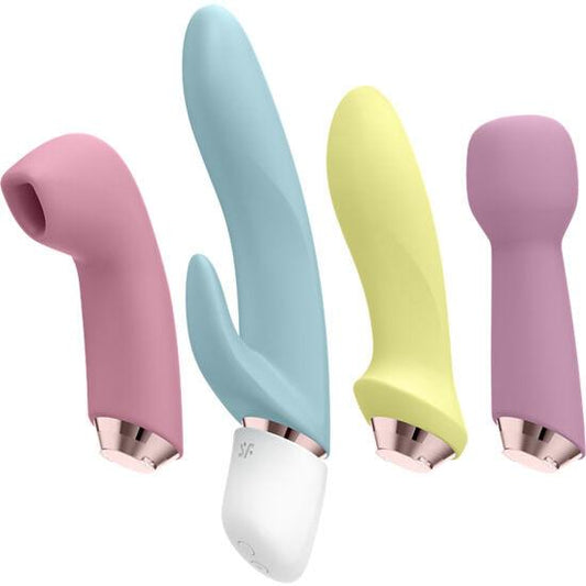 SATISFYER - MARVELOUS FOUR SET VIBRADOR & SUCCIONADOR - Sensuana.es