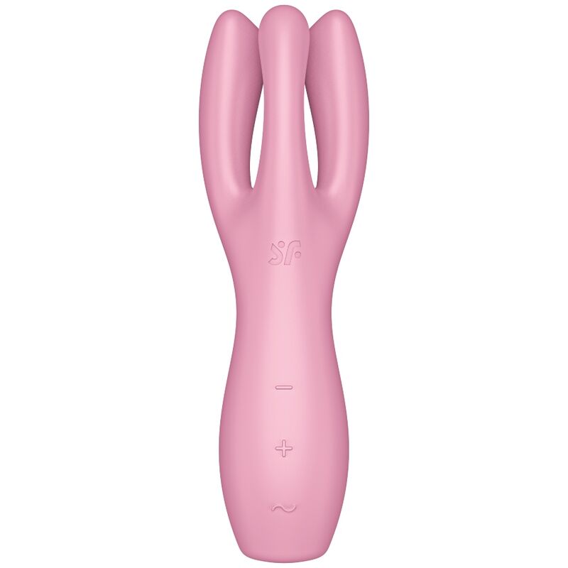 SATISFYER - VIBRADOR THREESOME 3 ROSA