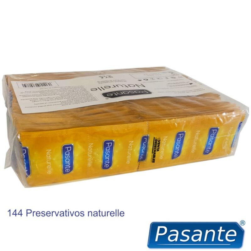 PASANTE - SACO DE PRESERVATIVOS NATURELLE 144 UNIDADES