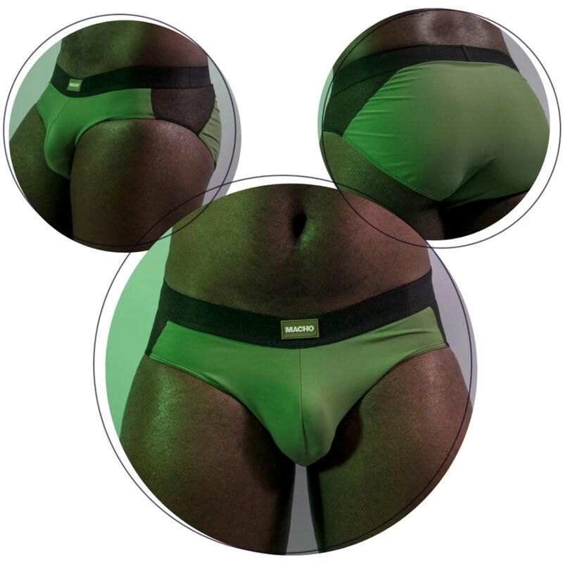 MALE - MS23V BRIEF UNDERPANTS GREEN COLORS L/XL