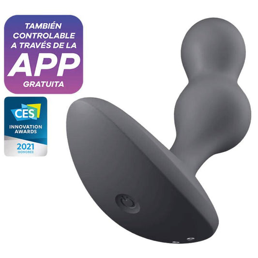 SATISFYER - DEEP DIVER PLUG VIBRADOR APP GRIS - Sensuana.es