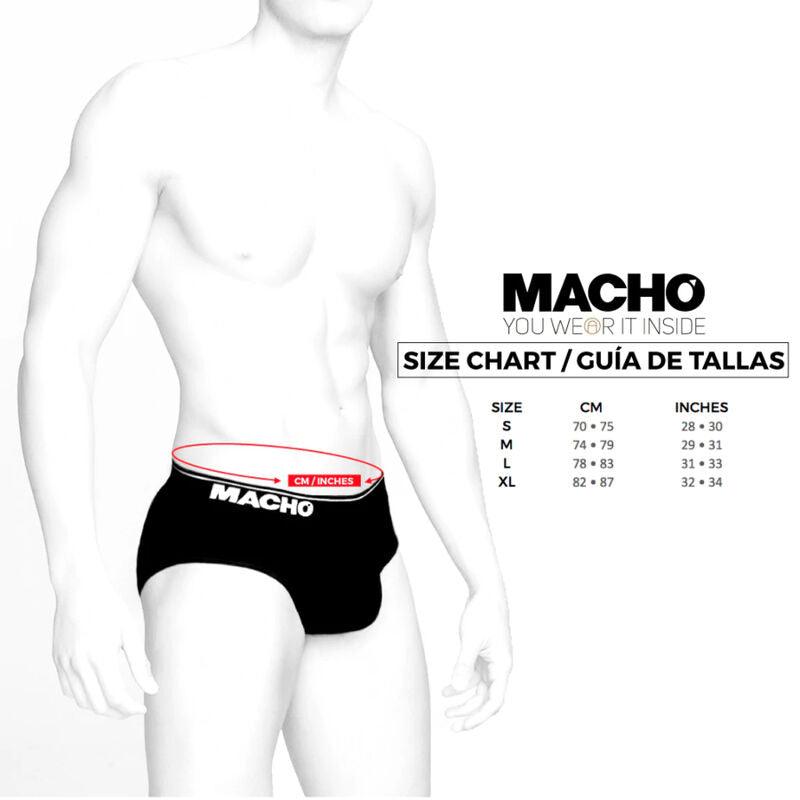 MACHO - MS24A CALZONCILLO BRIEF DARK AMARILLO S - Sensuana.es