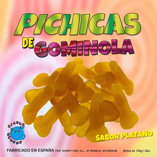 DIABLO GOLOSO - PICHITAS DE GOMINOLA PLATANO - Sensuana.es