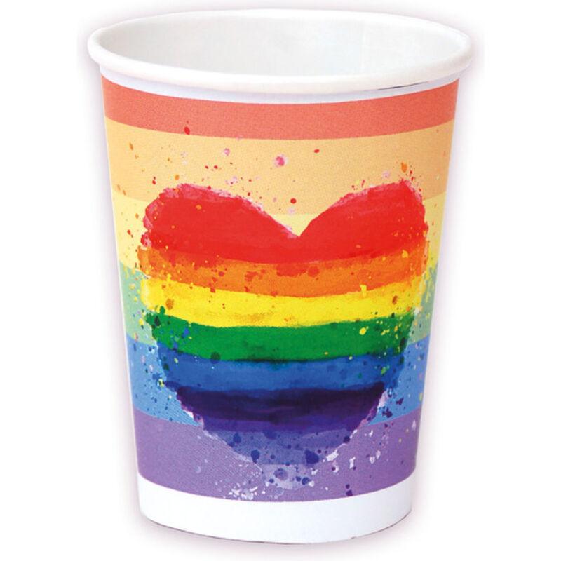 PRIDE - SET 8 VASOS BANDERA LGBT - Sensuana.es