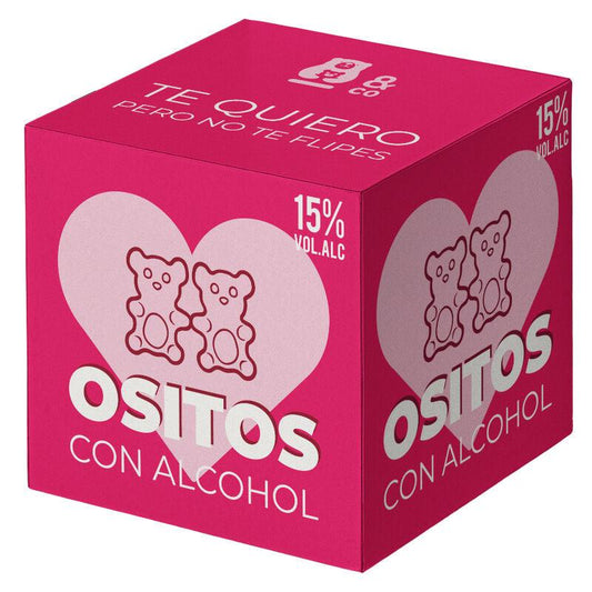 OSITO & CO - OSITOS DE GOMINOLA CON ALCOHOL GINEBRA Y FRESAS - Sensuana.es