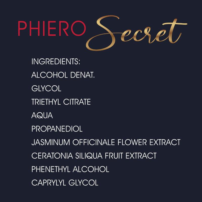 500 COSMÉTICOS - PHIERO SECRET HORMÔNIOS NATURAIS CONCENTRADO Inodoro 15 ML