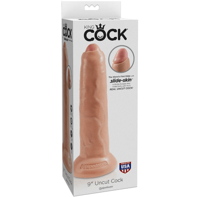 KING COCK - DILDO REALISTICO UNCUT NATURAL 23 CM - Sensuana.es