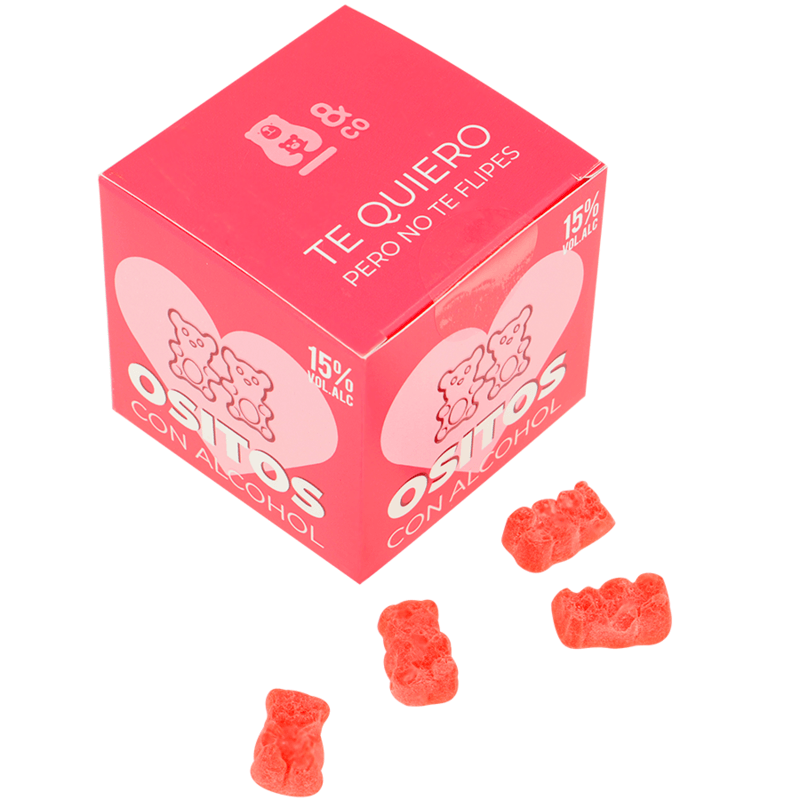 BEAR & CO - GUMMY BEARS WITH ALCOHOL GIN AND STRAWBERRIES