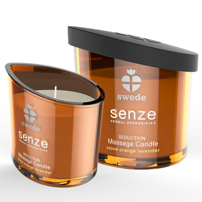 SWEDE - SENZE SEDUCTION VELA MASAJE - CLAVO, NARANJA, LAVANDA - Sensuana.es