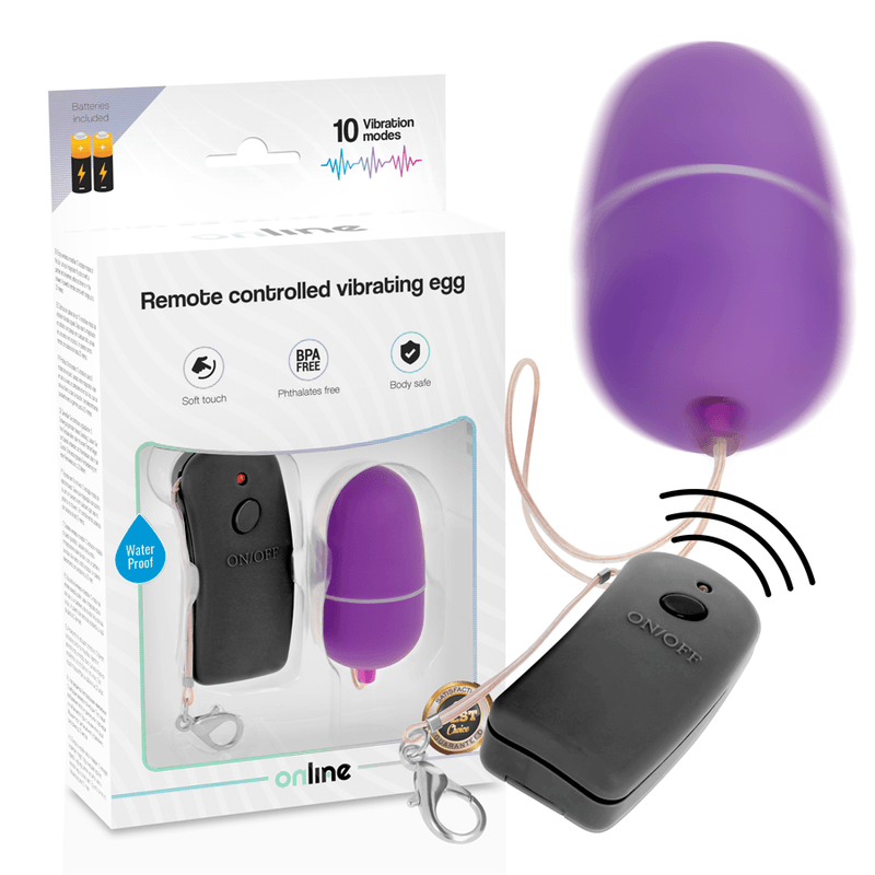 ONLINE - VIBRATING EGG WITH LILAC REMOTE CONTROL