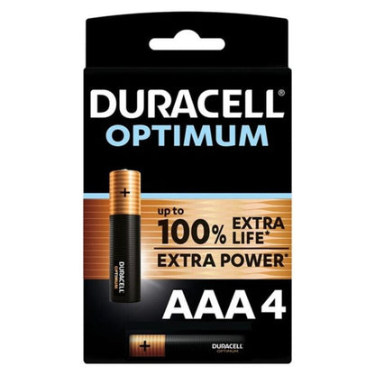 DURACELL - OPTIMUM 200 PILA ALCALINA AAA LR03 BLISTER*4 - Sensuana.es