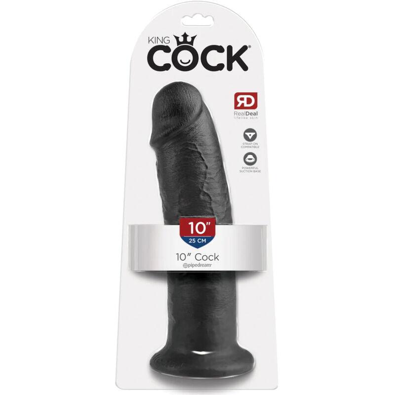 KING COCK - 10 PENE NEGRO 25 CM - Sensuana.es