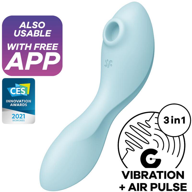 SATISFYER - CURVY TRINITY 5 ESTIMULADOR E VIBRADOR APP BRANCO