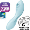 SATISFYER - CURVY TRINITY 5 ESTIMULADOR E VIBRADOR APP BRANCO