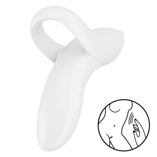 SATISFYER - BOLD LOVER DEDAL VIBRADOR BLANCO - Sensuana.es