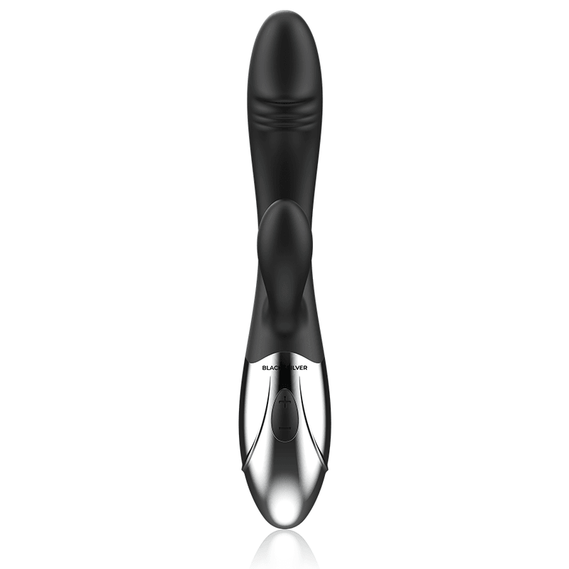 BLACK&SILVER - KALEB VIBRADOR RABBIT SILICON MILTI FUNCION - Sensuana.es