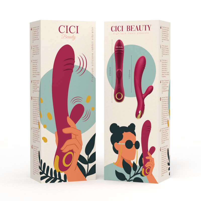 CICI BEAUTY - VIBRADOR DE COELHO DE SILICONE PREMIUM