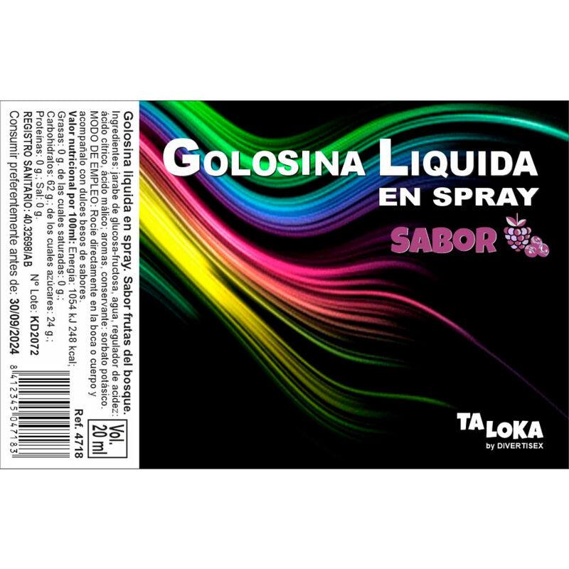 TALOKA - SPRAY LÍQUIDO DE DOCES DE FRUTOS DA FLORESTA