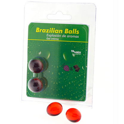 TALOKA - BRAZILIAN BALLS GEL ÍNTIMO FRESA & CHOCOLATE 2 BOLAS - Sensuana.es