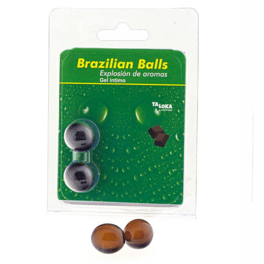 TALOKA - BRAZILIAN BALLS GEL ÍNTIMO CHOCOLATE 2 BOLAS - Sensuana.es