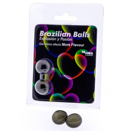 TALOKA - BRAZILIAN BALLS GEL EXCITANTE EFECTO MORE FLAVOUR 2 BOLAS - Sensuana.es