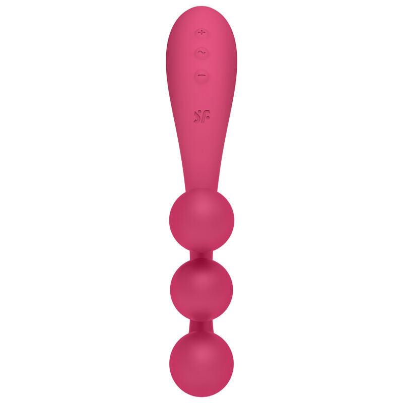 SATISFYER - TRI BALL 1 MULTI VIBRATOR RED