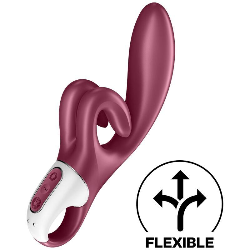 SATISFYER - TOUCH ME VIBRADOR RABBIT ROJO - Sensuana.es