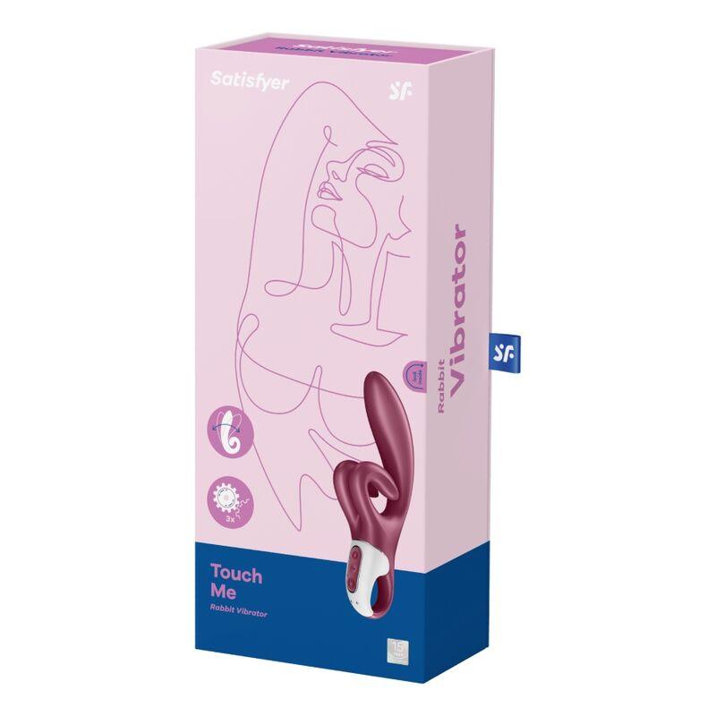 SATISFYER - TOUCH ME VIBRADOR RABBIT ROJO - Sensuana.es