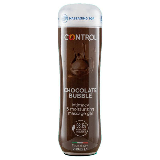 CONTROL - GEL DE MASAJE 3 EN 1 CHOCOLATE BUBBLE 200 ML - Sensuana.es