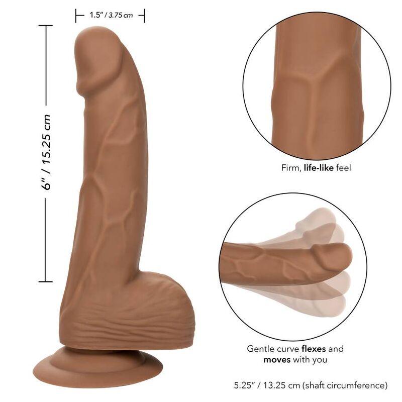 CALEXOTICS - SILICONE STUDS 15.24 CM BROWN - Sensuana.es