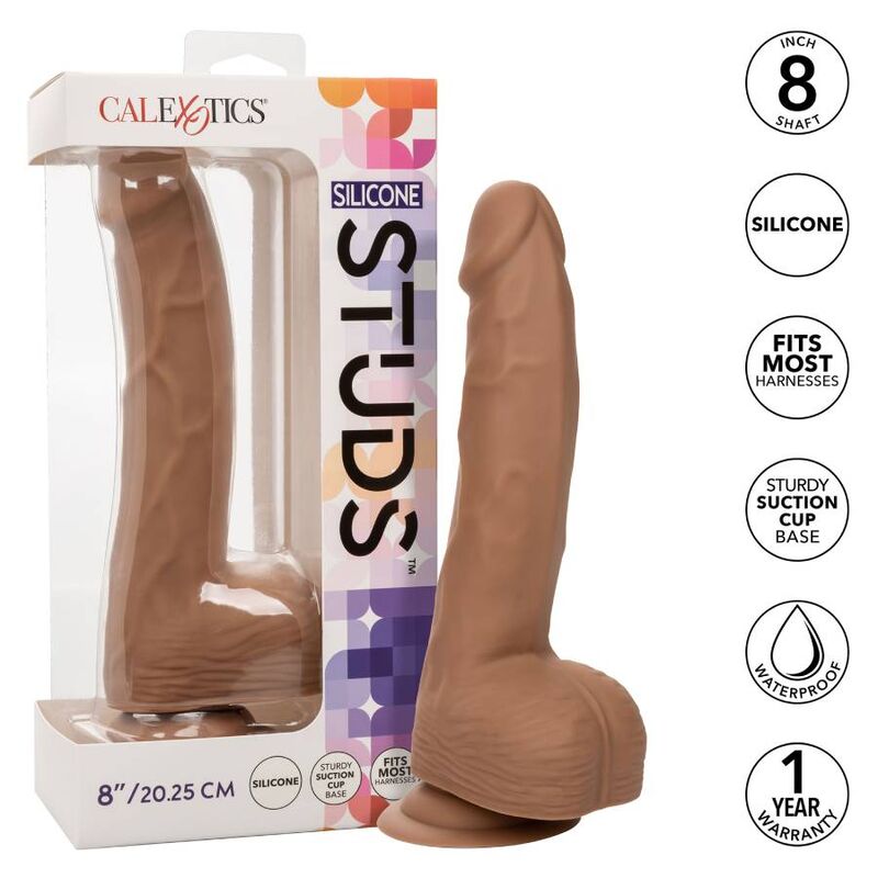 CALEXOTICS - PONTAS DE SILICONE 20,32 CM CASTANHO