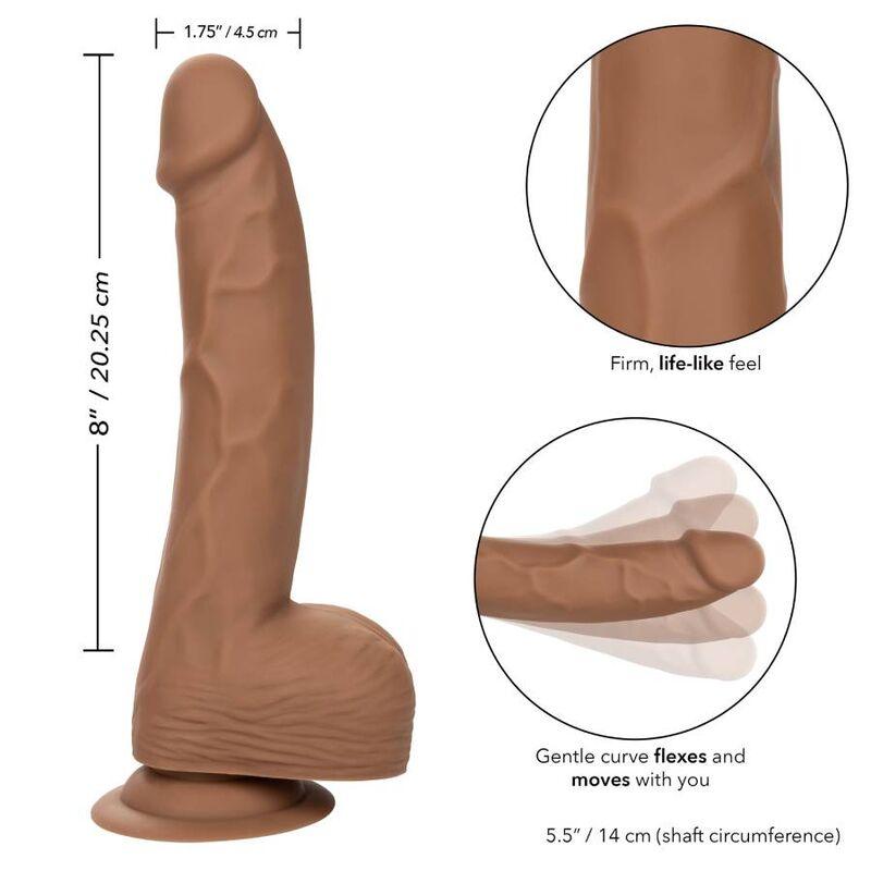 CALEXOTICS - SILICONE STUDS 20.32 CM BROWN - Sensuana.es