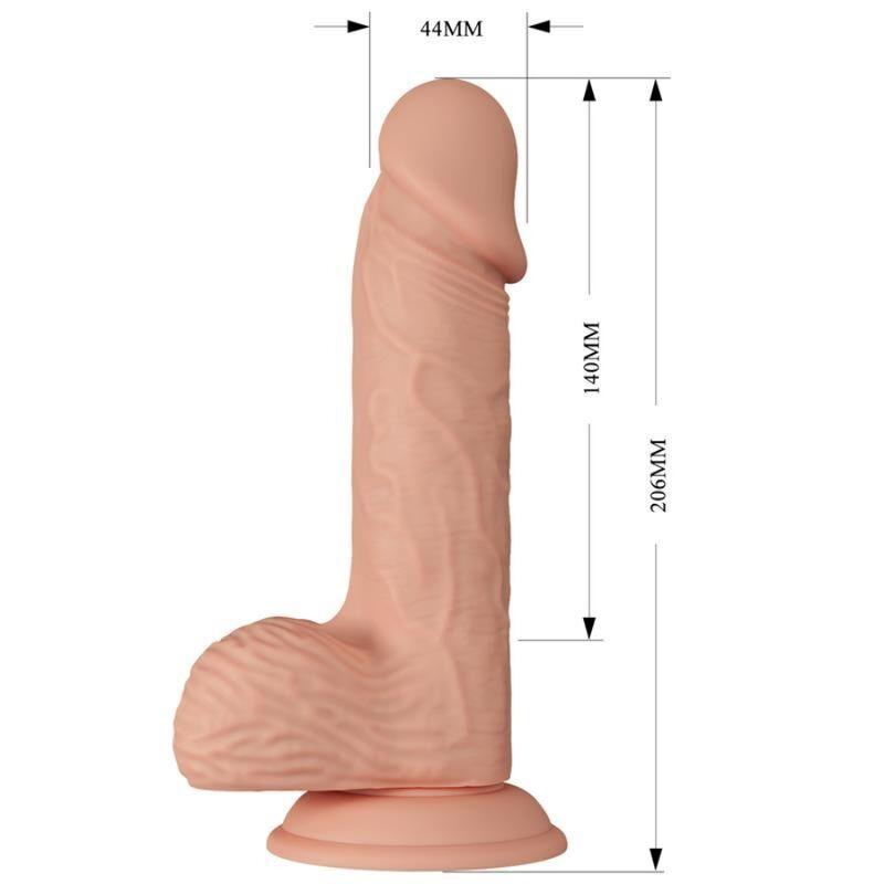 BAILE - BEAUTIFUL ENCOUNTER CATOBLEPAS DILDO REALISTICO FLEXIBLE 20.6 CM NATURAL - Sensuana.es