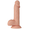 DANÇA - BELO ENCONTRO CATOBLEPAS DILDO FLEXÍVEL REALISTA 20,6 CM NATURAL