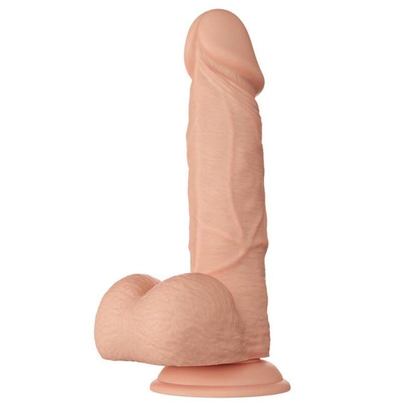 DANÇA - BELO ENCONTRO BAHAMUT DILDO REALÍSTICO FLEXÍVEL 21,8 CM NATURAL